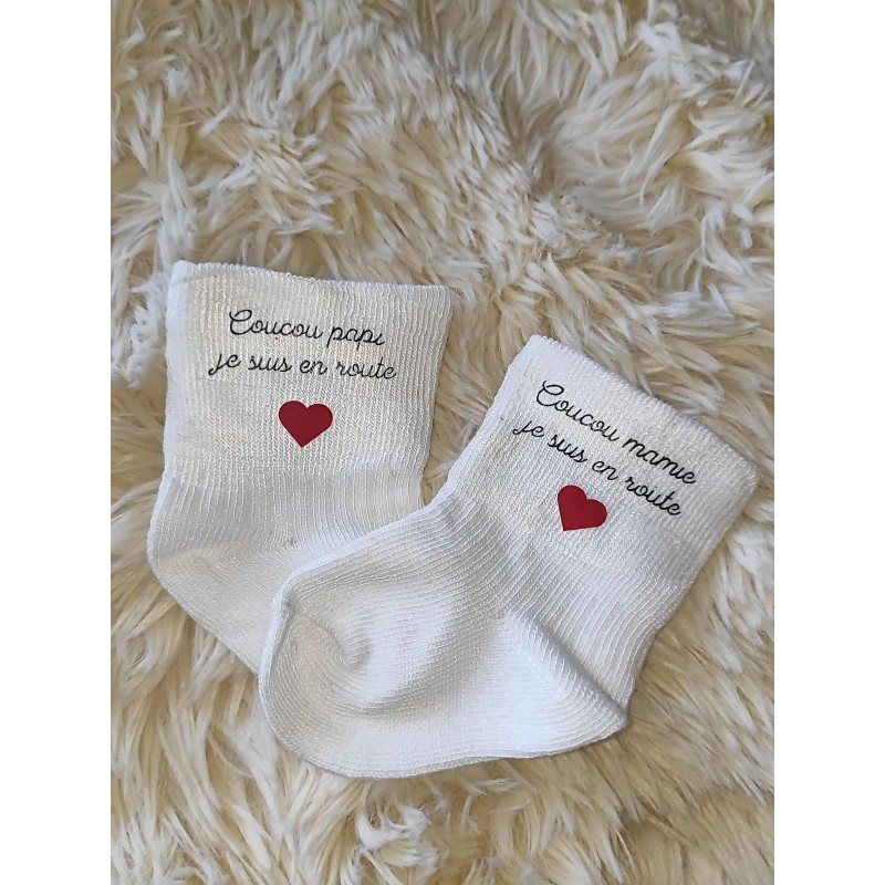 Chaussette bébé papi mamie
