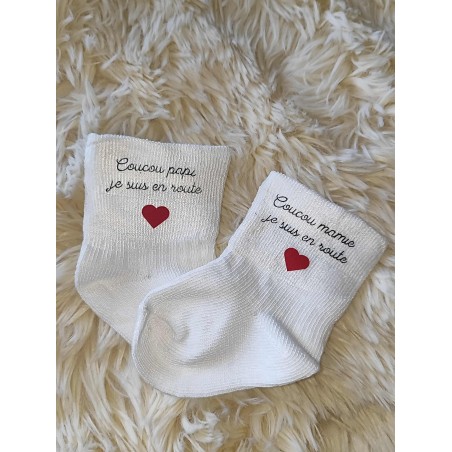 Chaussette bébé papi mamie