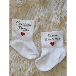 Chaussette bébé papa