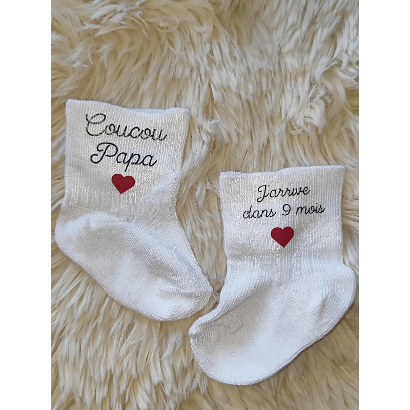 Chaussette bébé papa