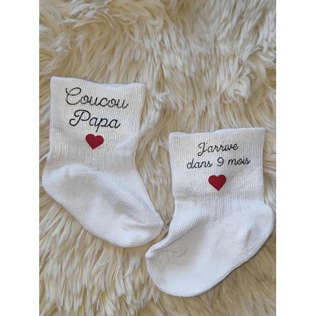 Chaussette bébé papa