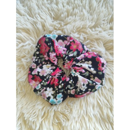 Chouchou  fleur rose