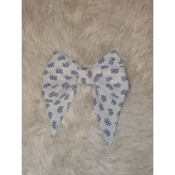 Grosse Barrette fleur bleu