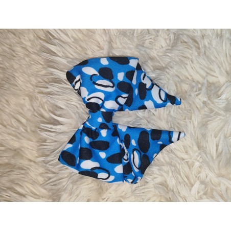 Grosse Barrette point bleu