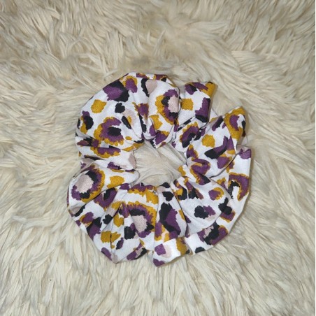 Chouchou léopard bordeaux