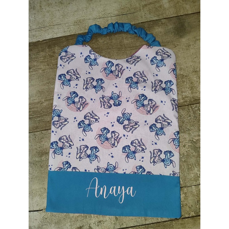 Bavoir maternelle stitch