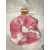 chouchou rose marbré