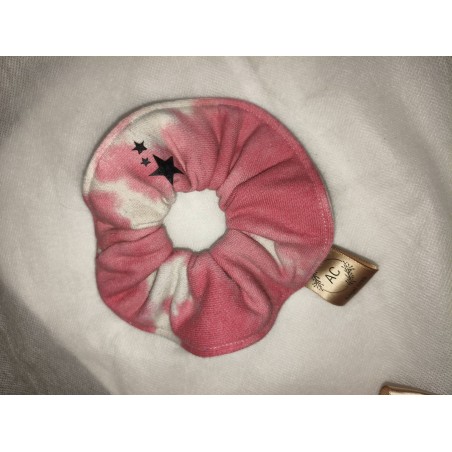 chouchou rose marbré etoile