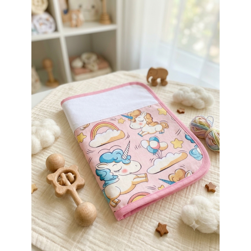 Protège carnet de santé licorne
